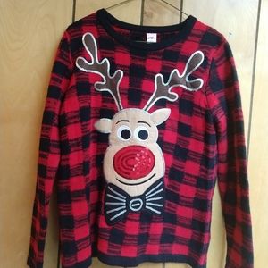 Holiday Time Rudolph Reindeer Small Sweater